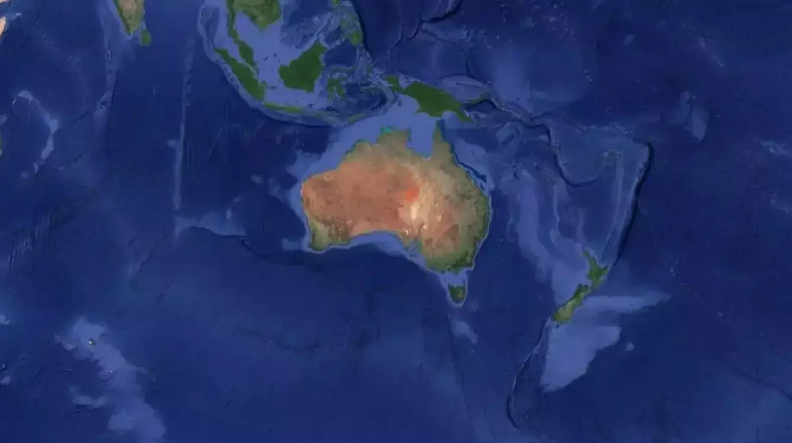 Satellite image of Zealandia (GNS Science) 