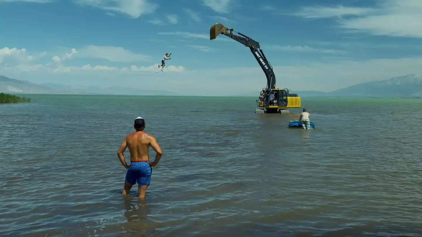 He sustained the injuries in a stunt filmed in 2020 (YouTube/ Jeff Wittek) 