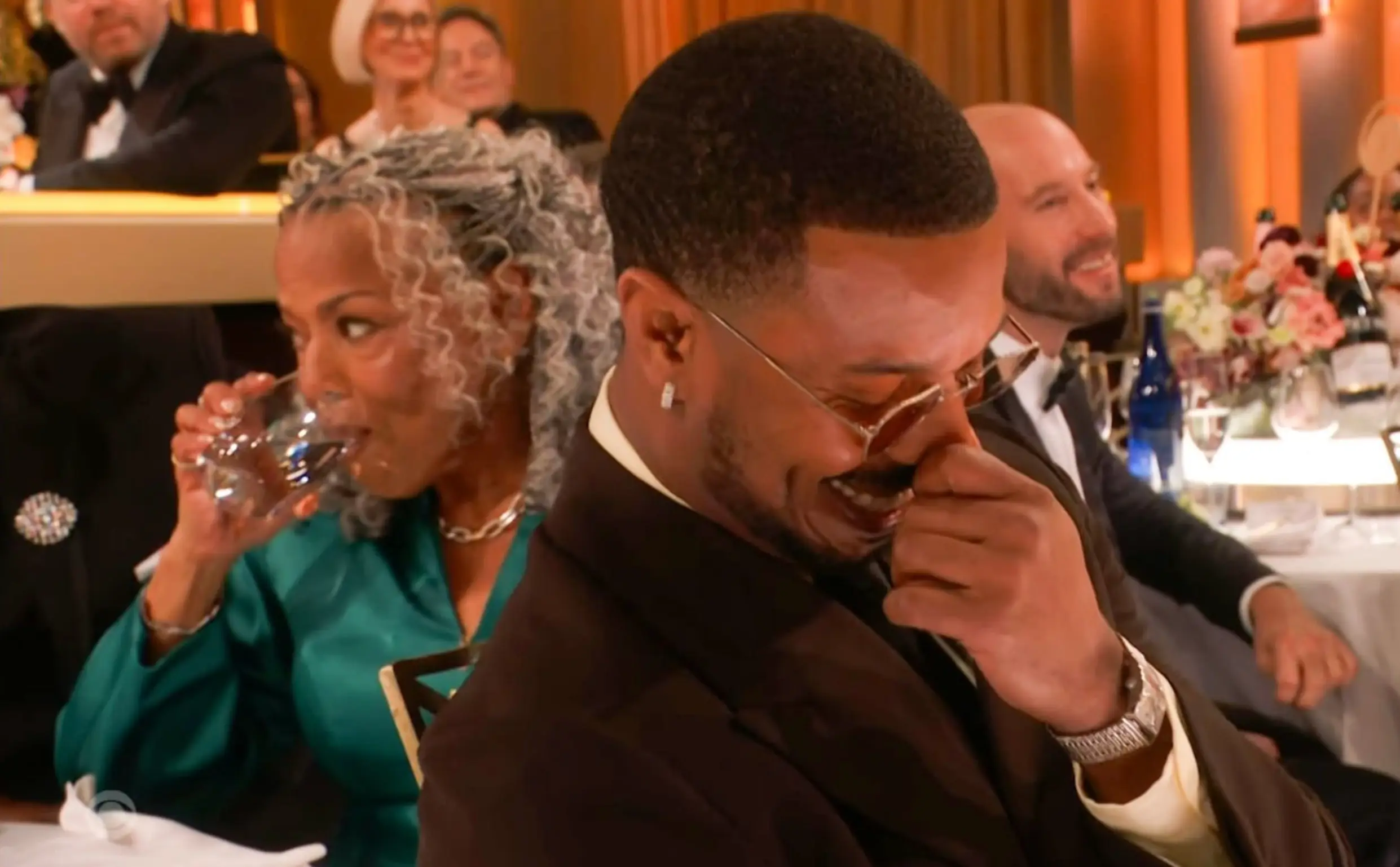 Donna didn't seem to see the funny side... (CBS)