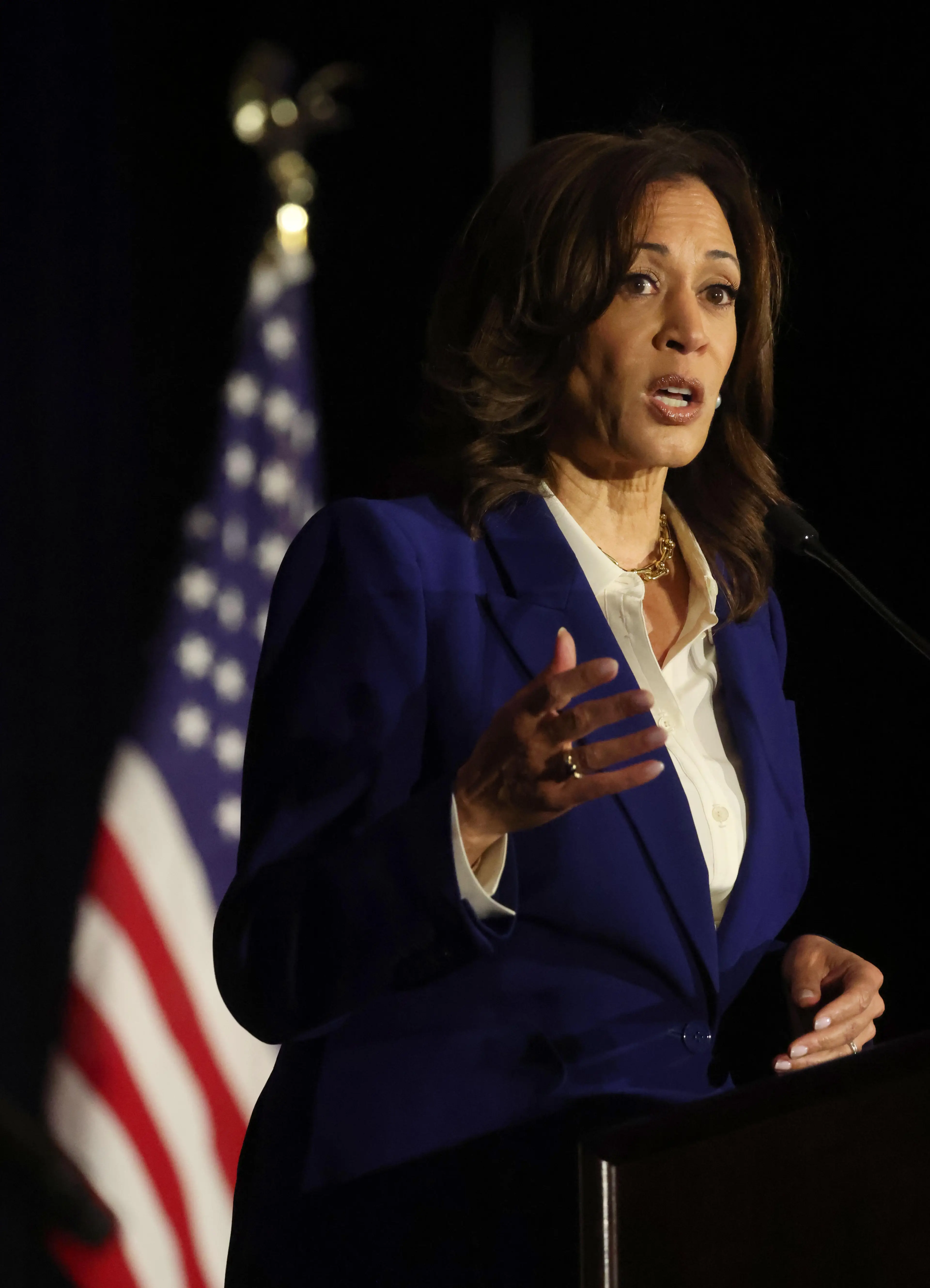 Kamala Harris is somehow lower on the list than Trump (Genaro Molina/Los Angeles Times via Getty Images)