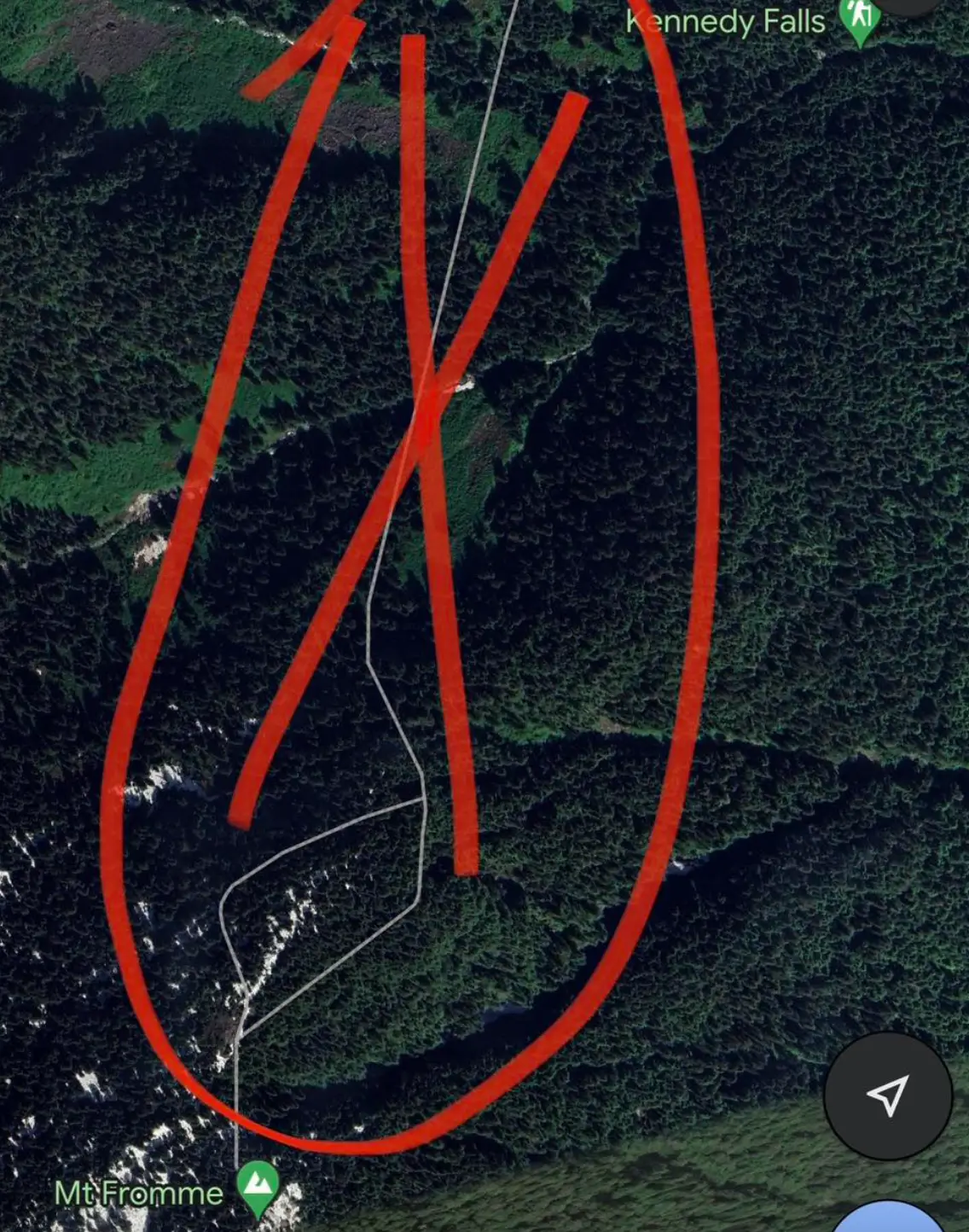 The trail has since been removed.