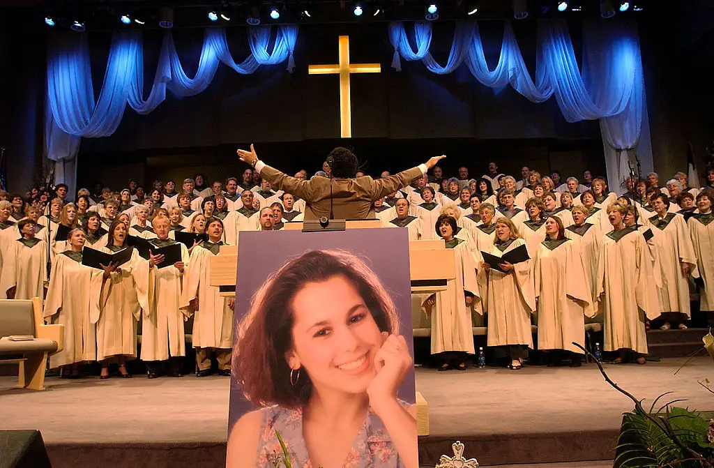 Laci's mother has refuted all of the evidence shown in the new documentary (Debbie Noda-Pool/Getty Images)