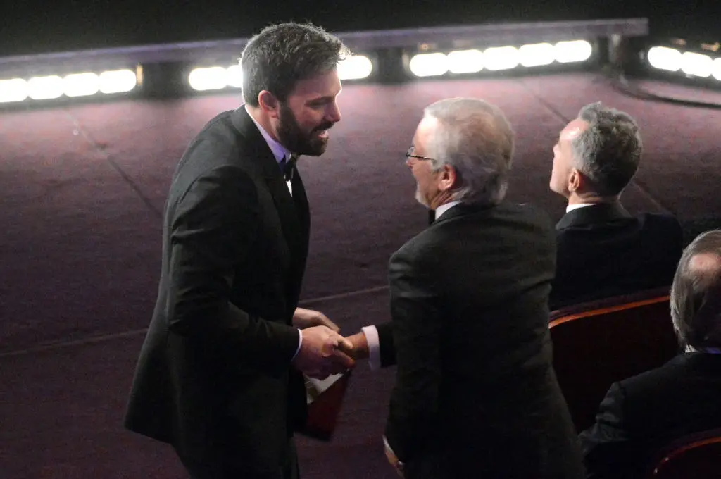 Affleck and Spielberg appeared to reconcile in 2013 (Kevin Winter/Getty Images)