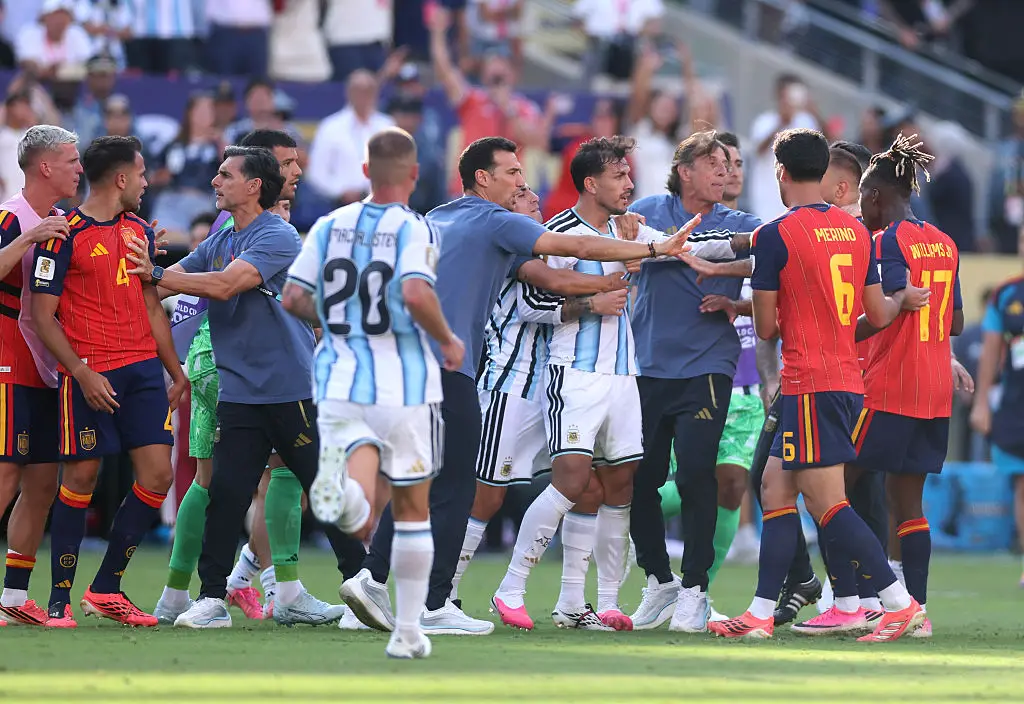 The incident was broken up (Photo by Lars Baron/Getty Images)