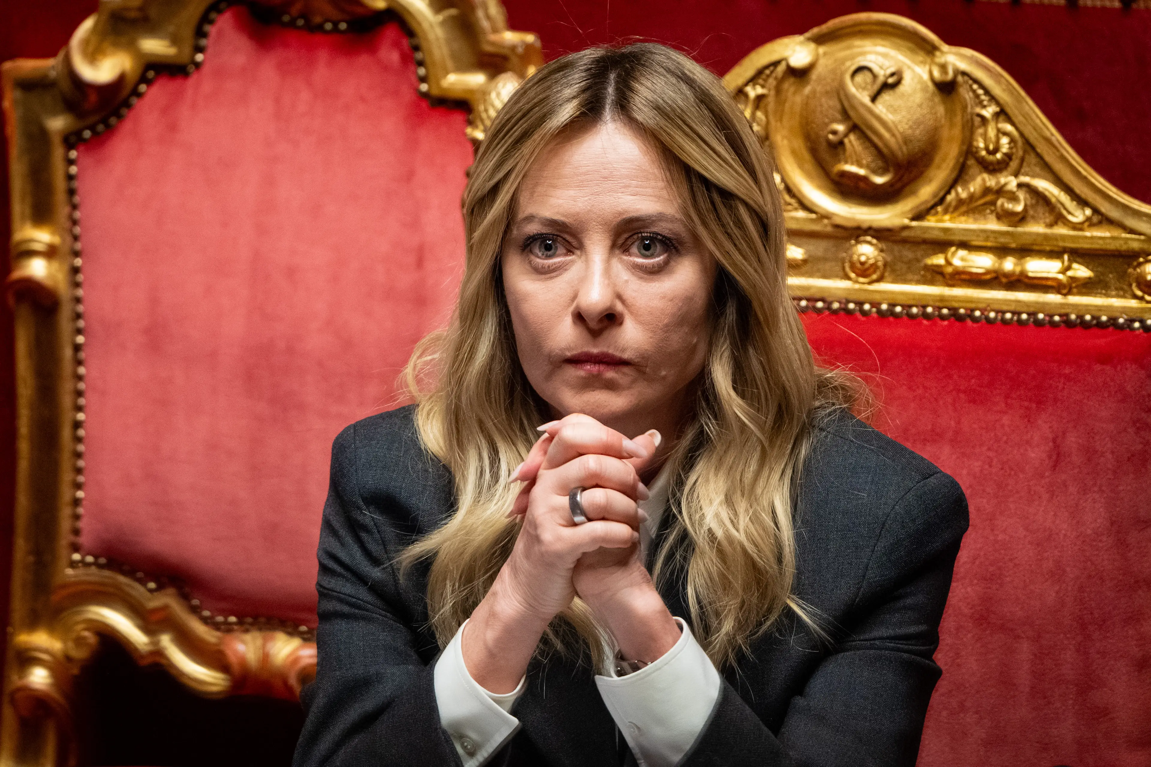 Meloni addressed Trump's public feud with the Pope, only to herself be targeted by Trump (Stefano Costantino/SOPA Images/LightRocket via Getty Images)