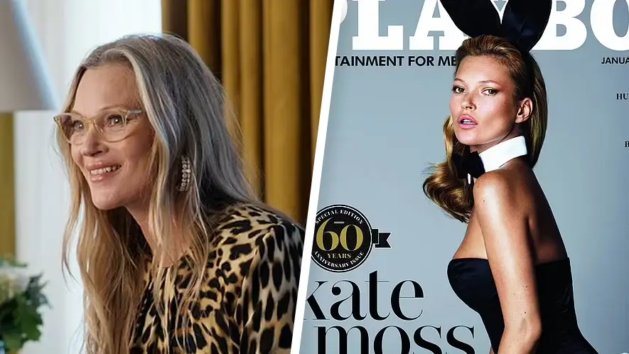 Kate Moss says her experience at Hugh Hefner’s Playboy Mansion wasn't 'seedy'