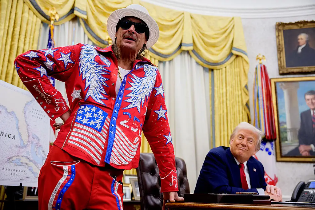 Kid Rock visited the White House to see Donald Trump on March 31 (Andrew Harnik/Getty Images)