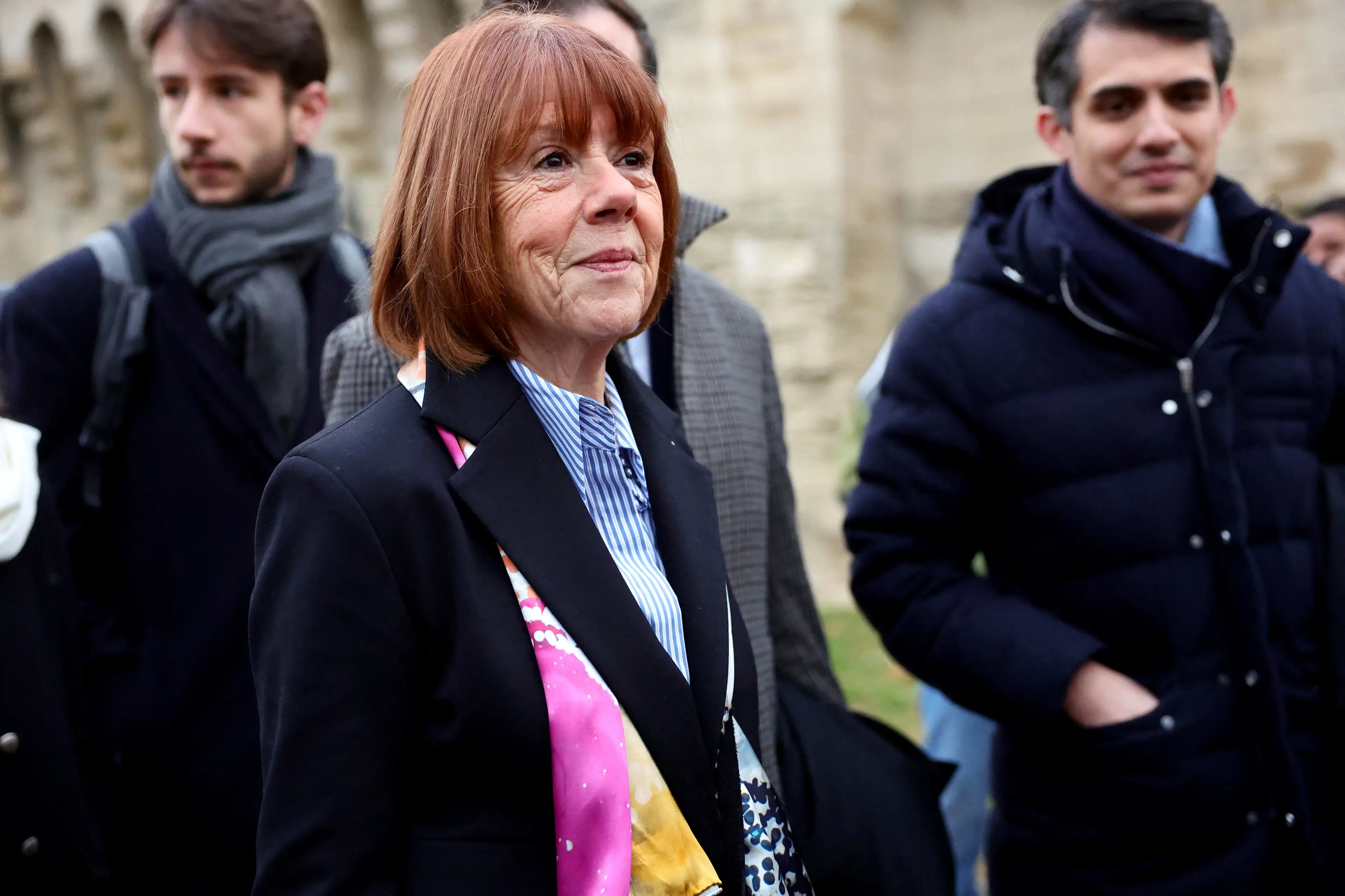 The 72-year-old grandmother seen at the courthouse in Avignon, France, on December 19 (CLEMENT MAHOUDEAU/AFP via Getty Images)