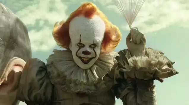 Bill Skarsgård as Pennywise (Warner Bros.)