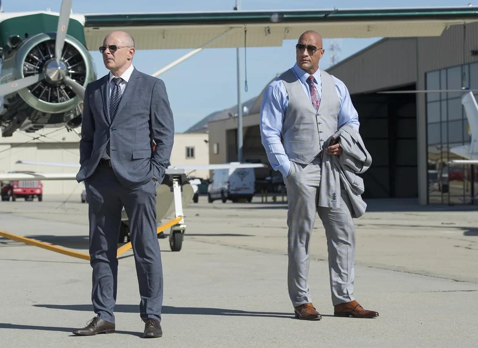 Rob Corddry and Dwayne Johnson star in Ballers (HBO)