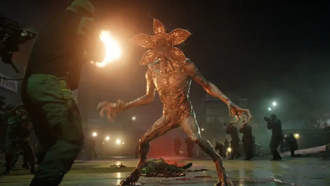 The crude joked riffed on a demogorgon (Netflix)