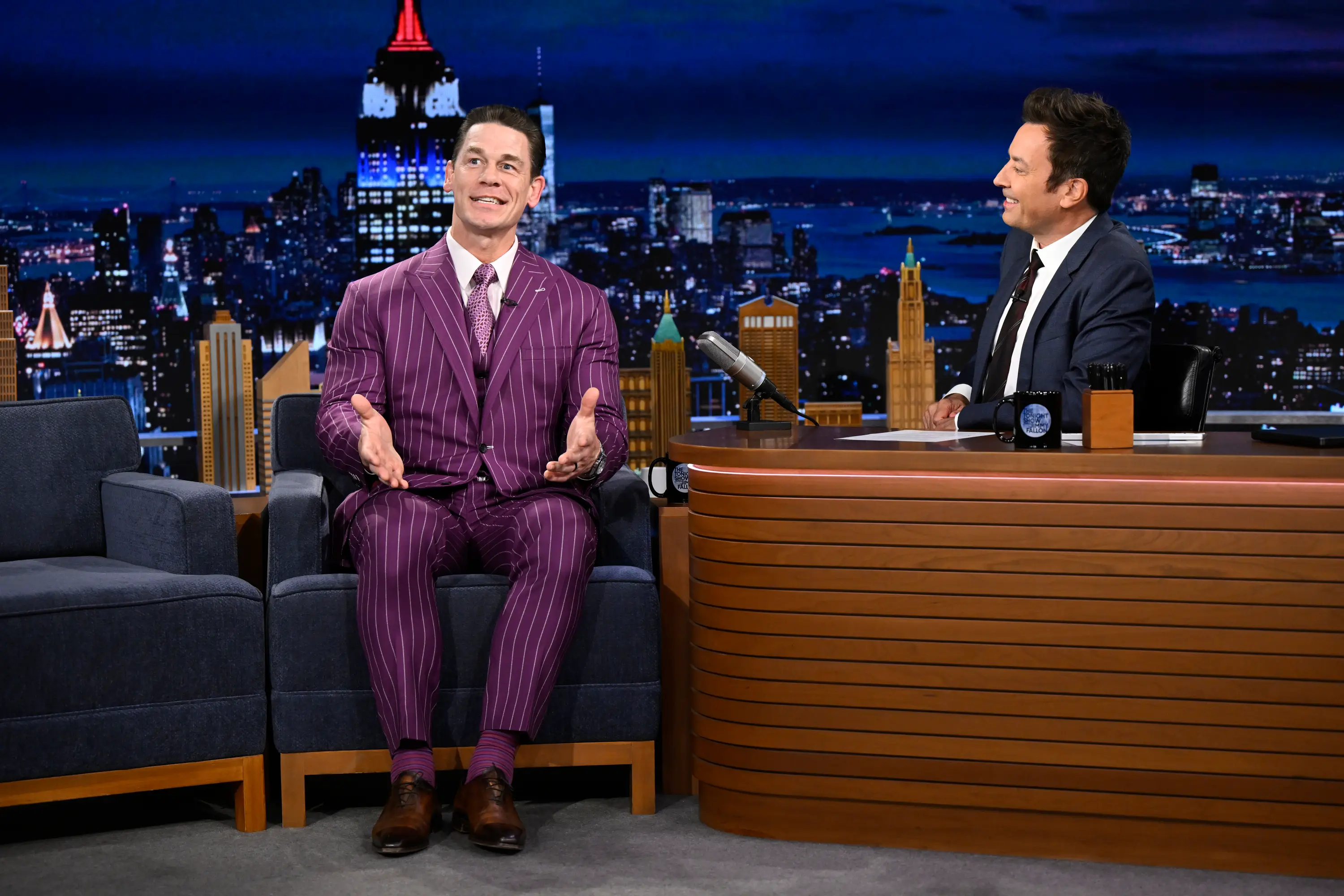 The wrester turned actor was shocked by the 'kid's' age (Todd Owyoung/NBC via Getty Images)
