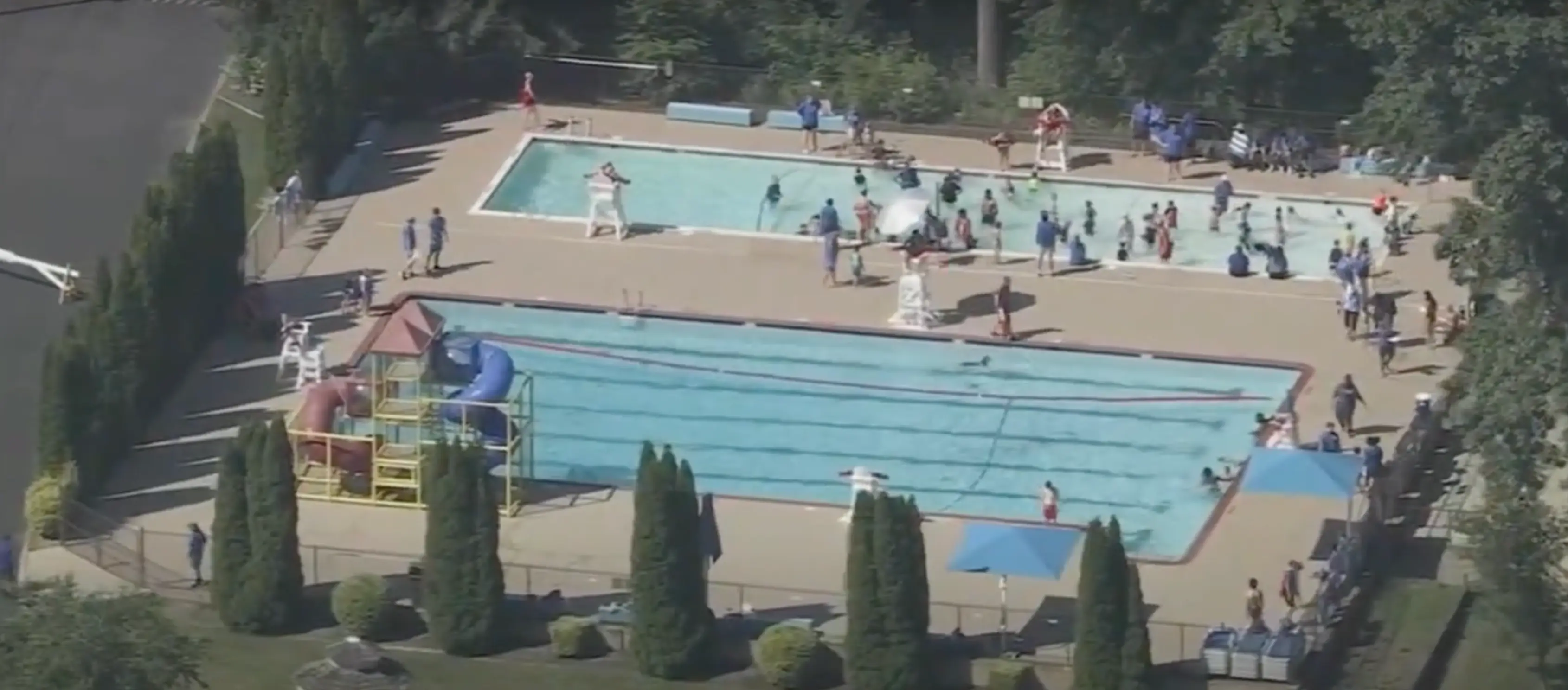 The swimming pool at Liberty Day Camp where Michael lost his life. (ABC)