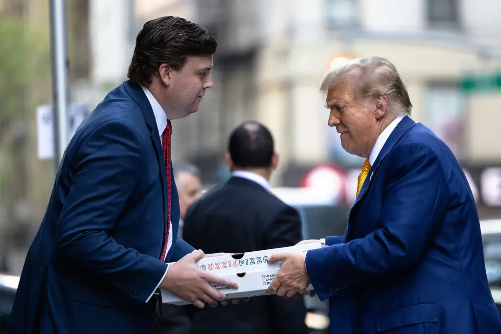 Could pizza deliveries give away President Donald Trump's top-secret plans? (Michael M. Santiago/Getty Images)