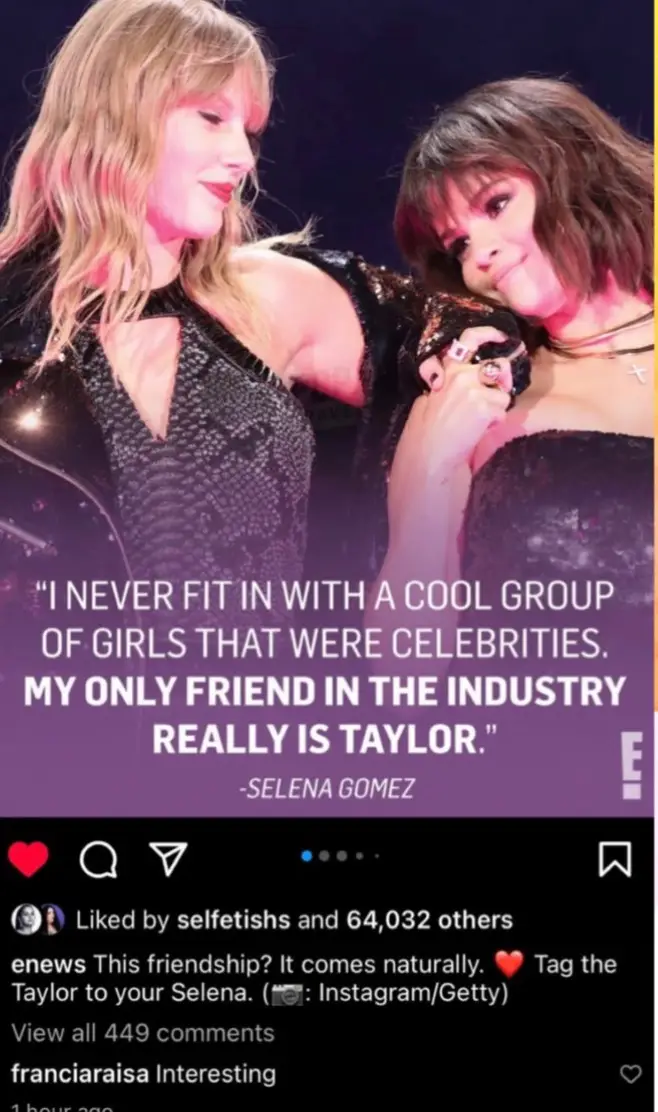 Raisa is said to have described Gomez's comment as 'interesting'.