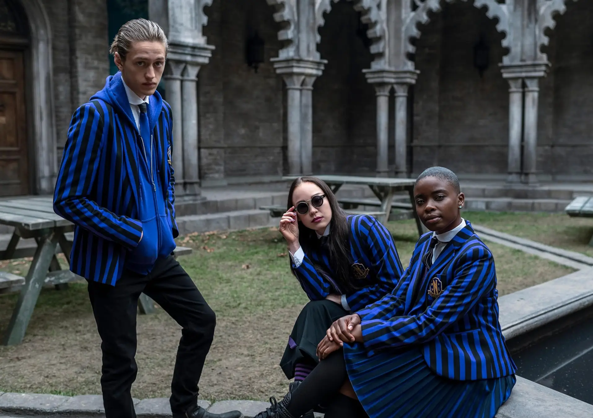 Hynes White (left) played a major role in season one. (Netflix)