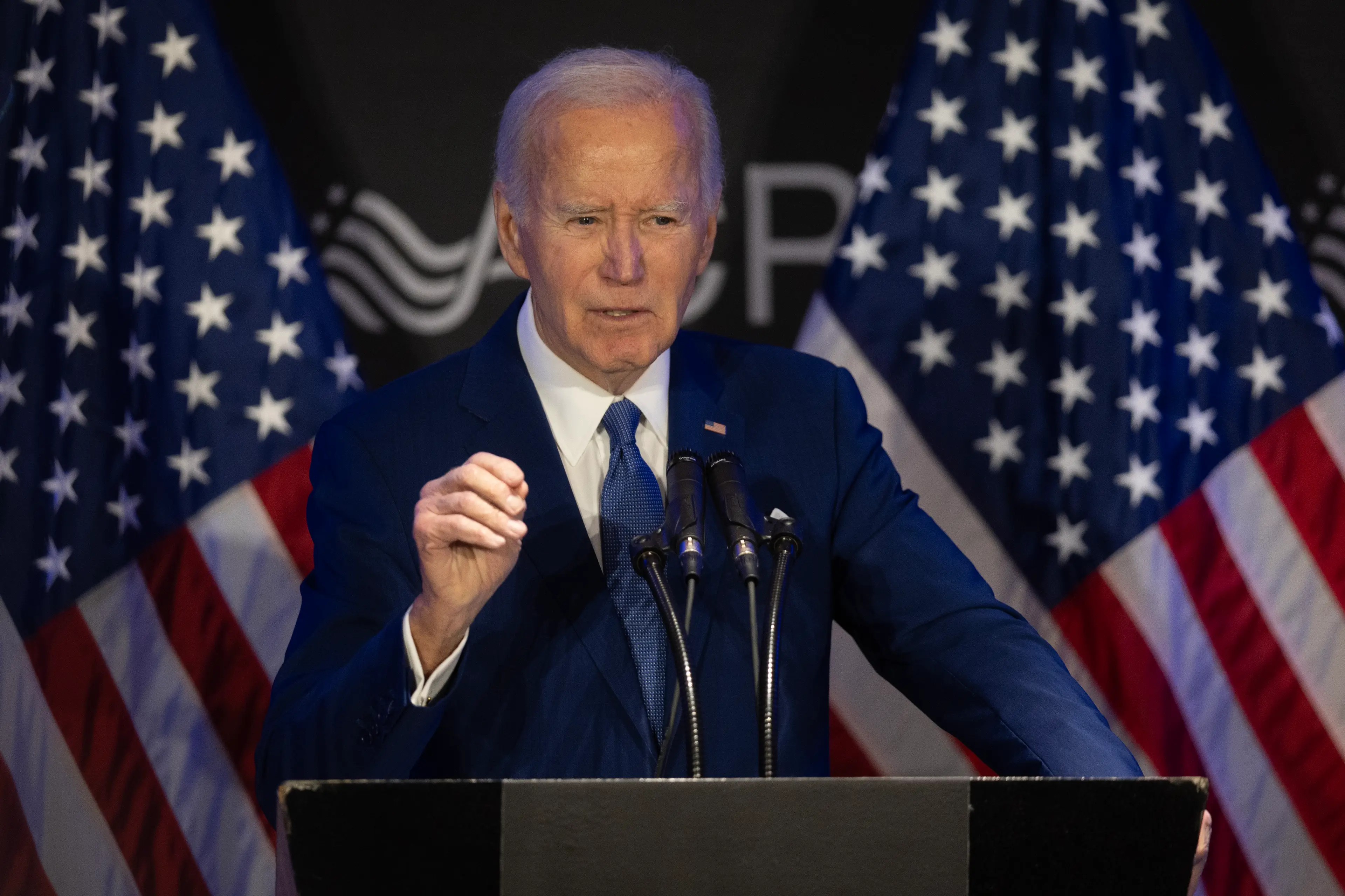 Joe Biden announced in 2023 that he was running for a second term in office (Scott Olson/Getty Images)