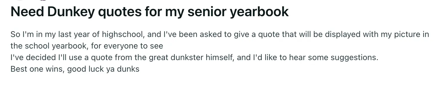 The post on Reddit has been attributed to Mangione (Reddit/r/videogamedunkey)