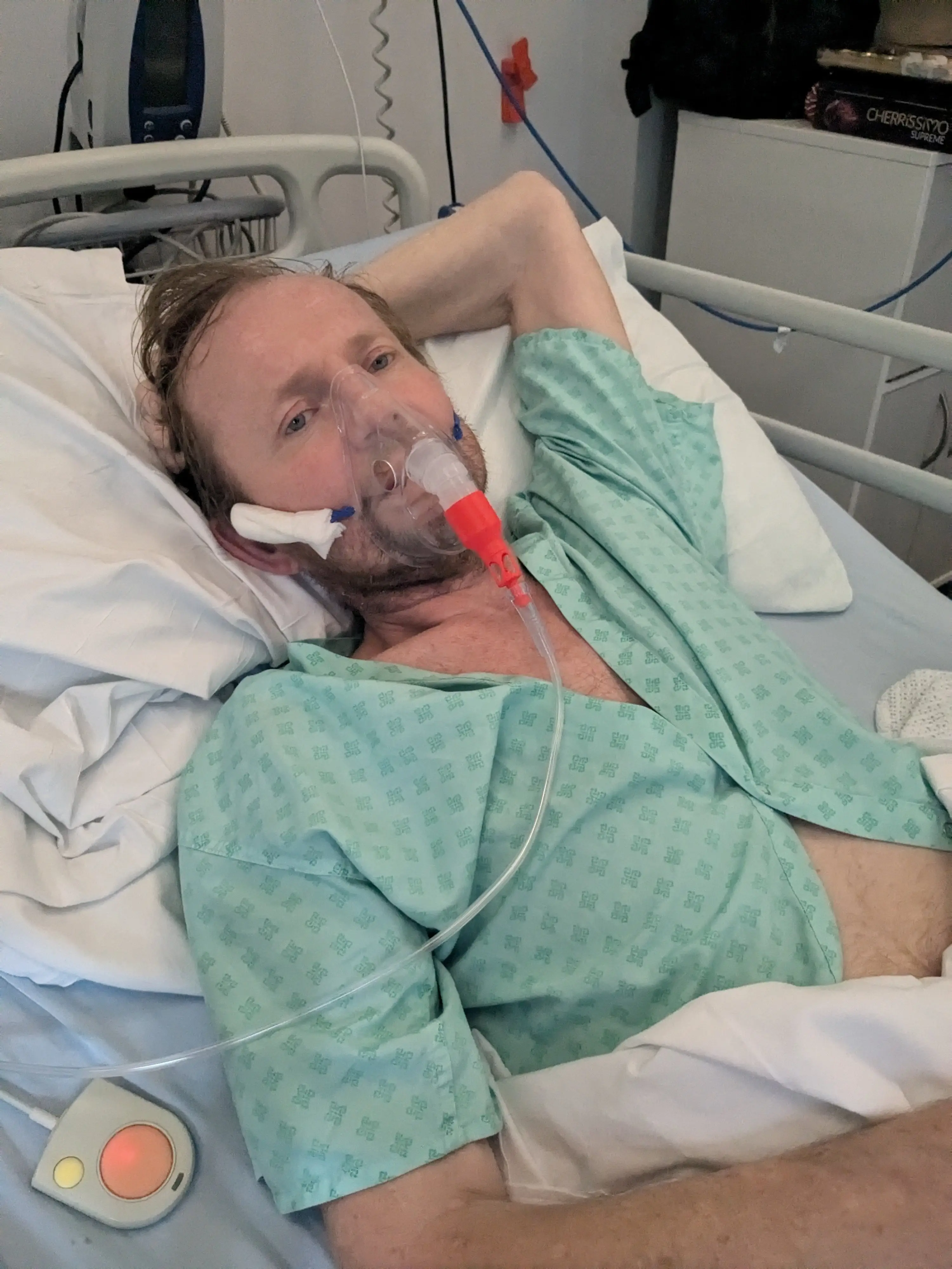 Dad-of-three Marek Marzec spoke about being told he had just weeks left to live from his hospital bed (SWNS)