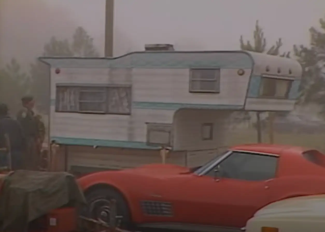 Justin's body was found inside the family's camper.