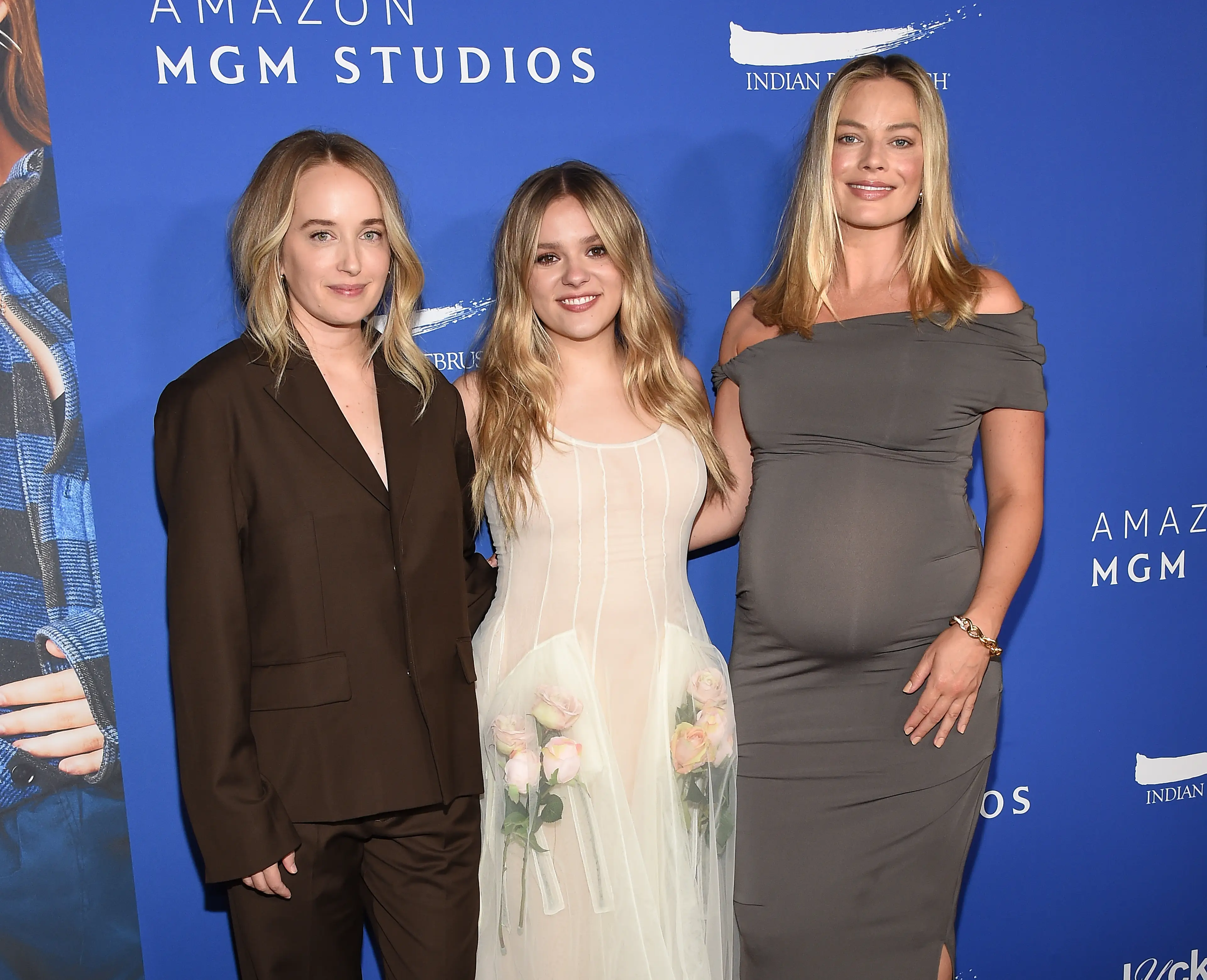 Robbie has been showing off her growing bump at film premieres (Lisa O'Connor/Variety via Getty Images)