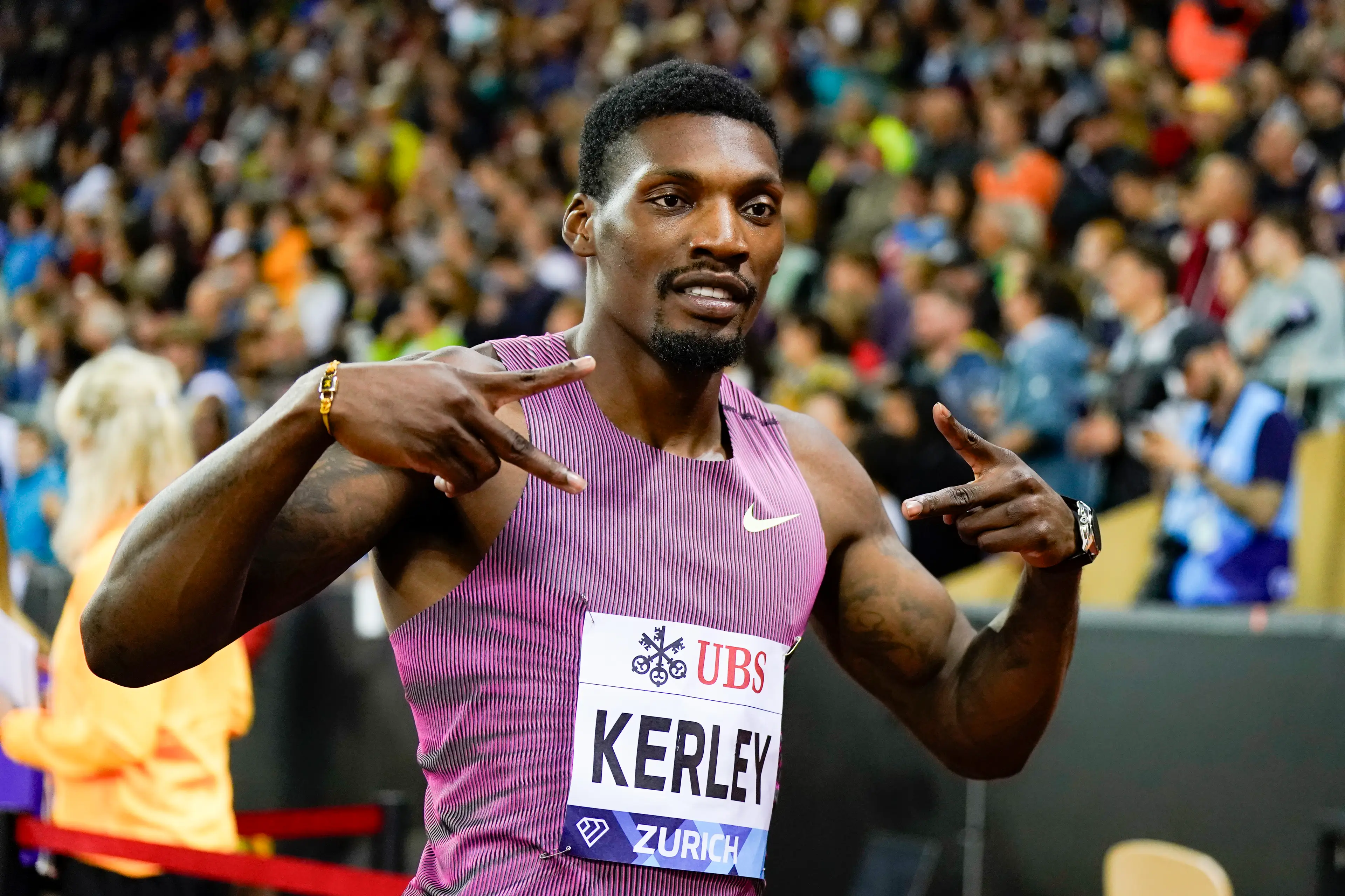 Fred Kerley is a former Olympic athlete (Daniela Porcelli/by Eurasia Sport Images/Getty Images)