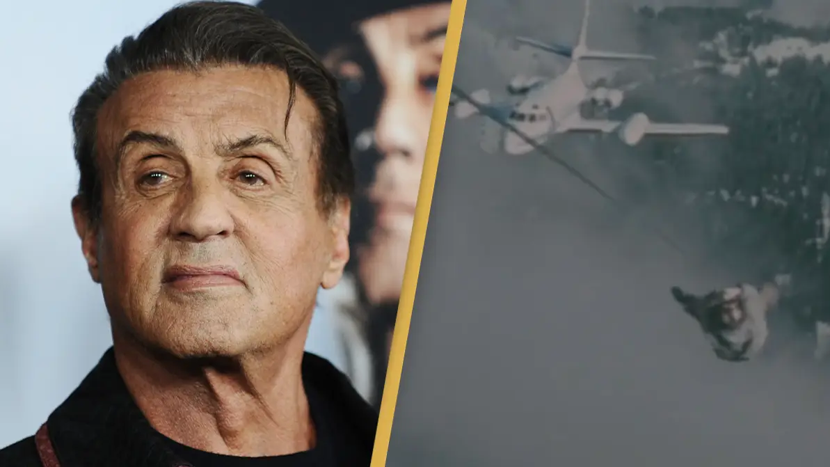 Sylvester Stallone paid $1,000,000 for man to do death-defying stunt in film that set a new world record