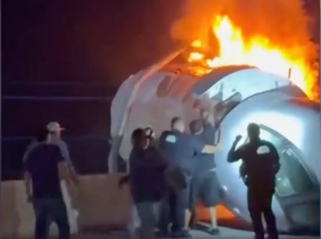 Five emergency responders were injured at the scene (CNN)