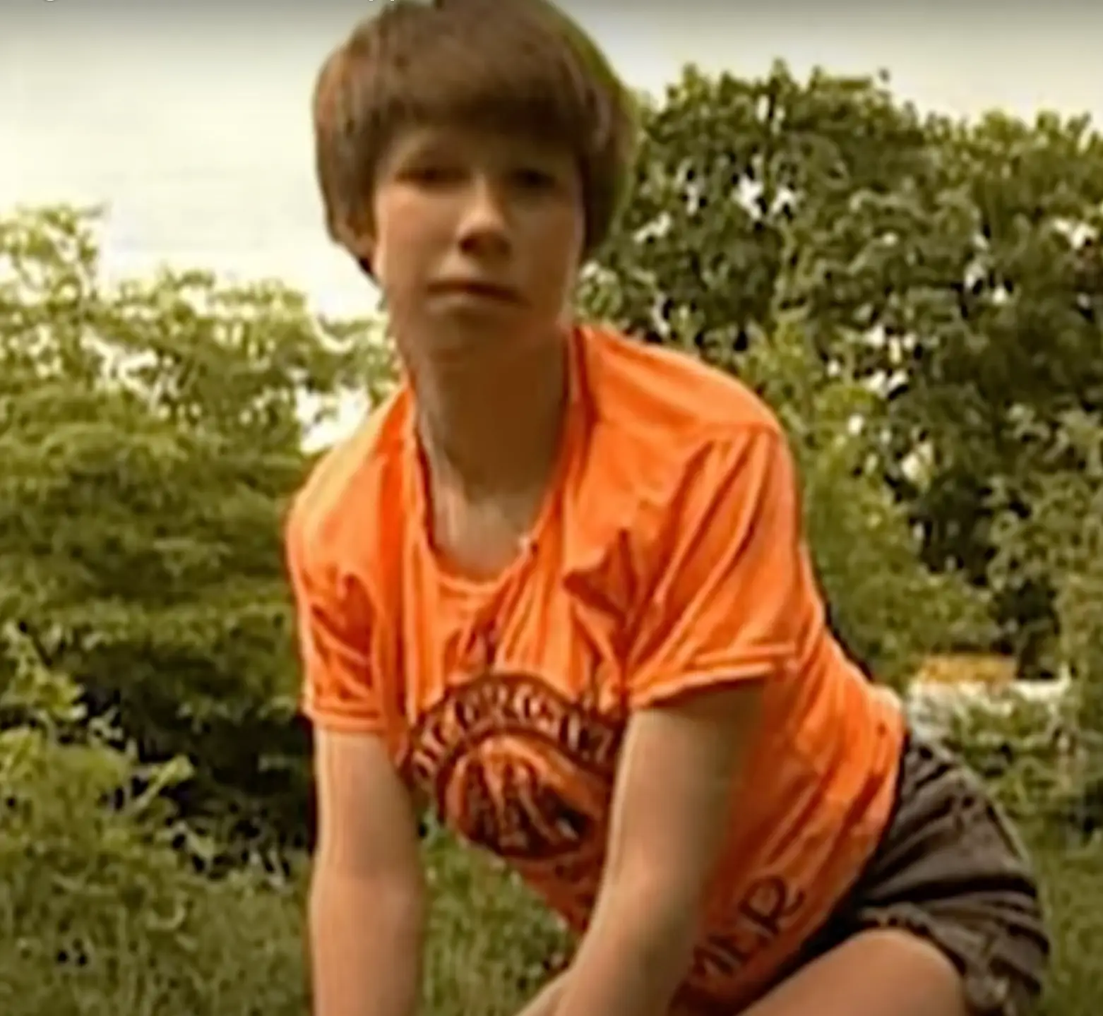 Oxana walked on all fours.