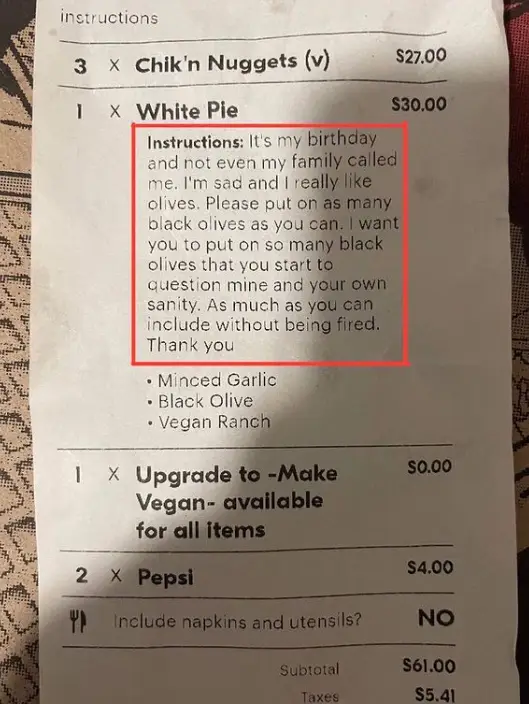 One act of kindness changed this man's birthday.