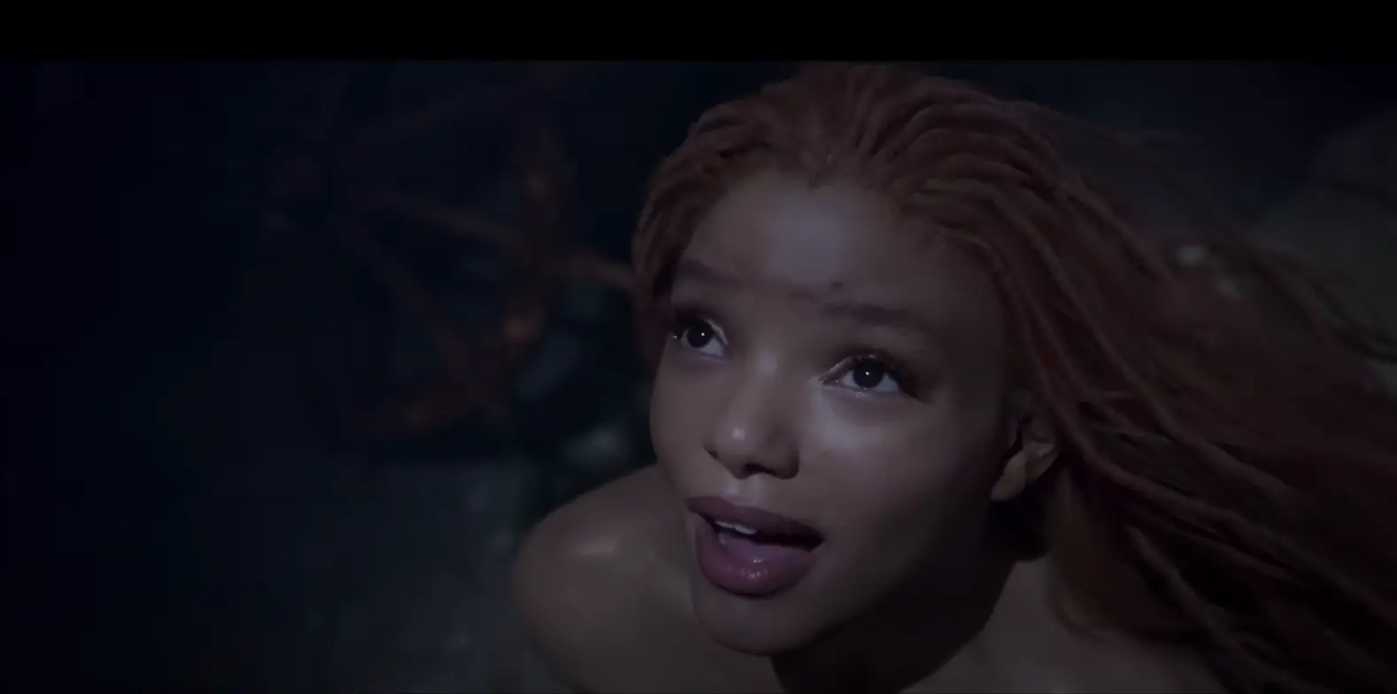 Halle Bailey's appearance in The Little Mermaid went viral on social media.