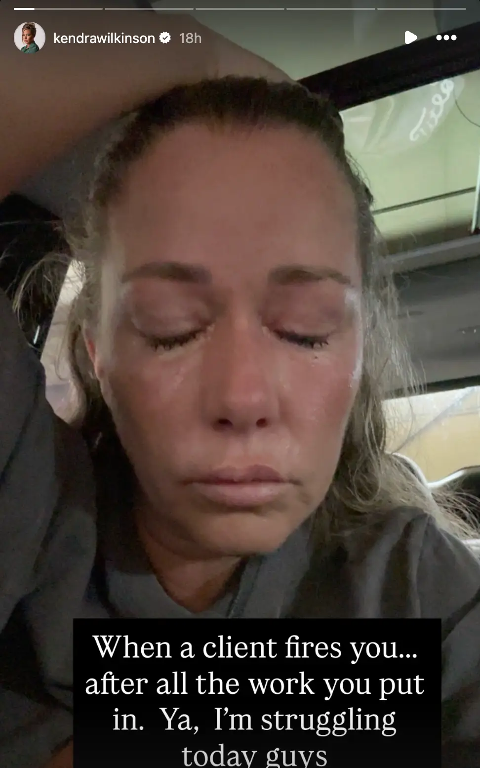 Kendra candidly opened up about the struggles of being a real estate agent @‌kendrawilkinson/Instagram