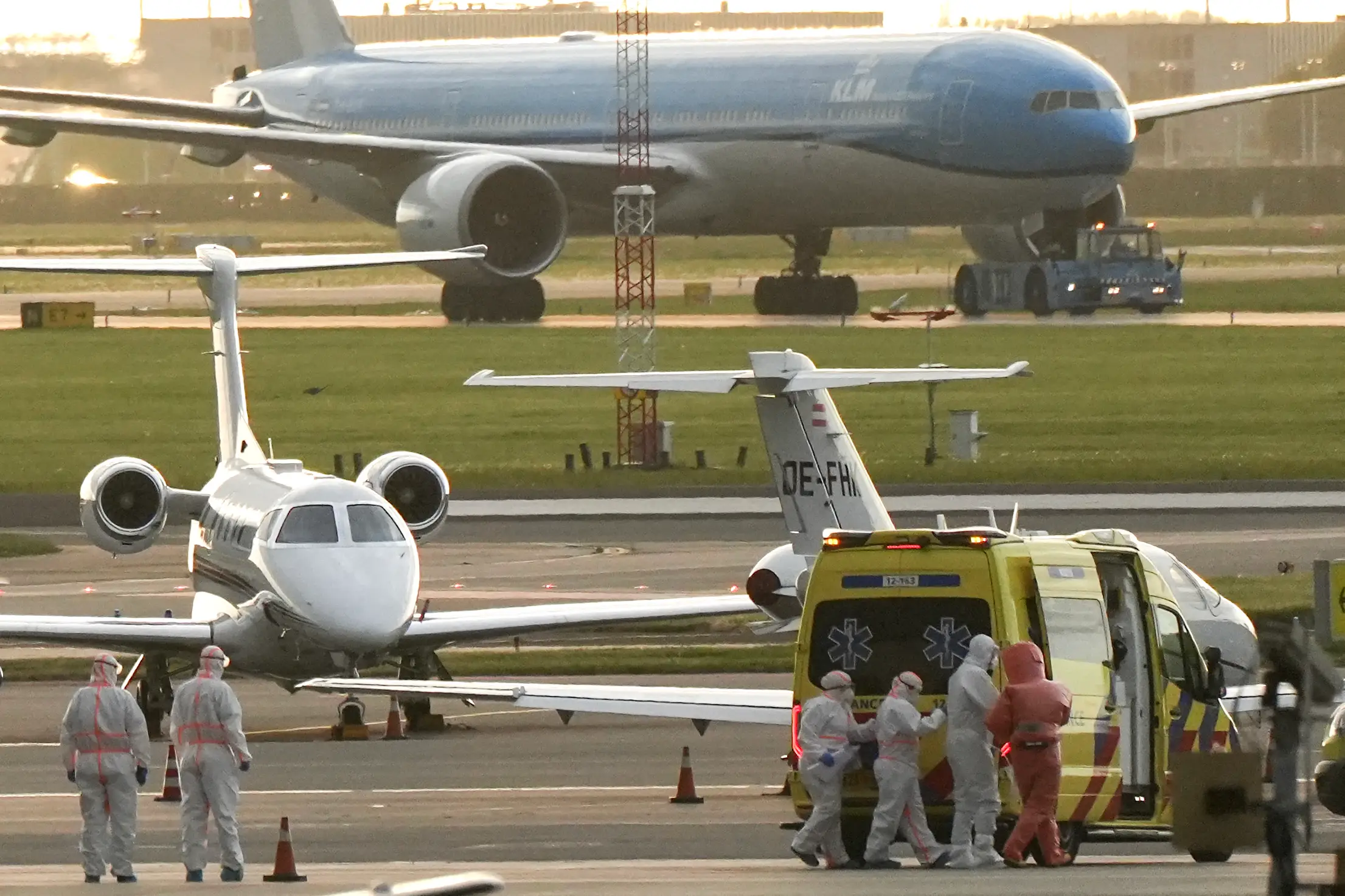 Each passenger was taken directly from the ship to a dedicated charter flight home (Lina Selg / AFP via Getty Images)