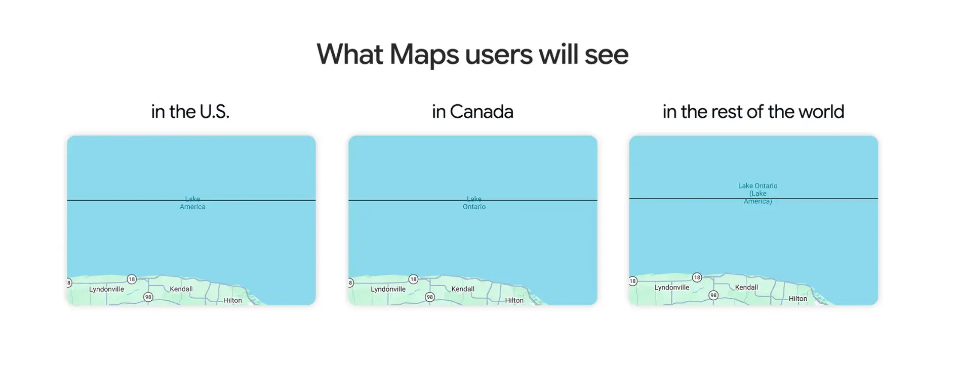 How users from around the world will see it (Google Maps)