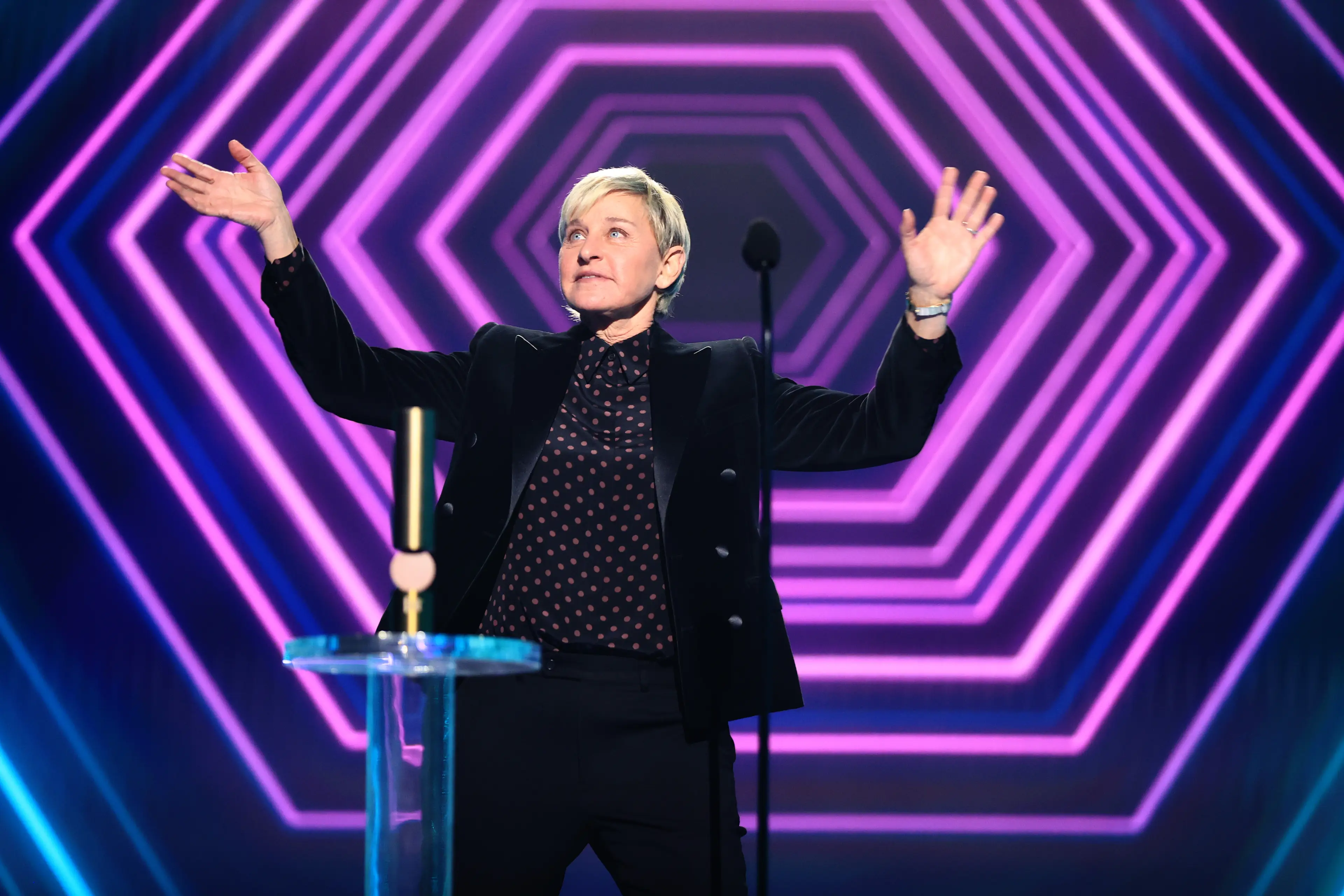 It looks like 2024 is the year we say bye bye to Ellen (Christopher Polk/E! Entertainment/NBCU Photo Bank via Getty Images) 