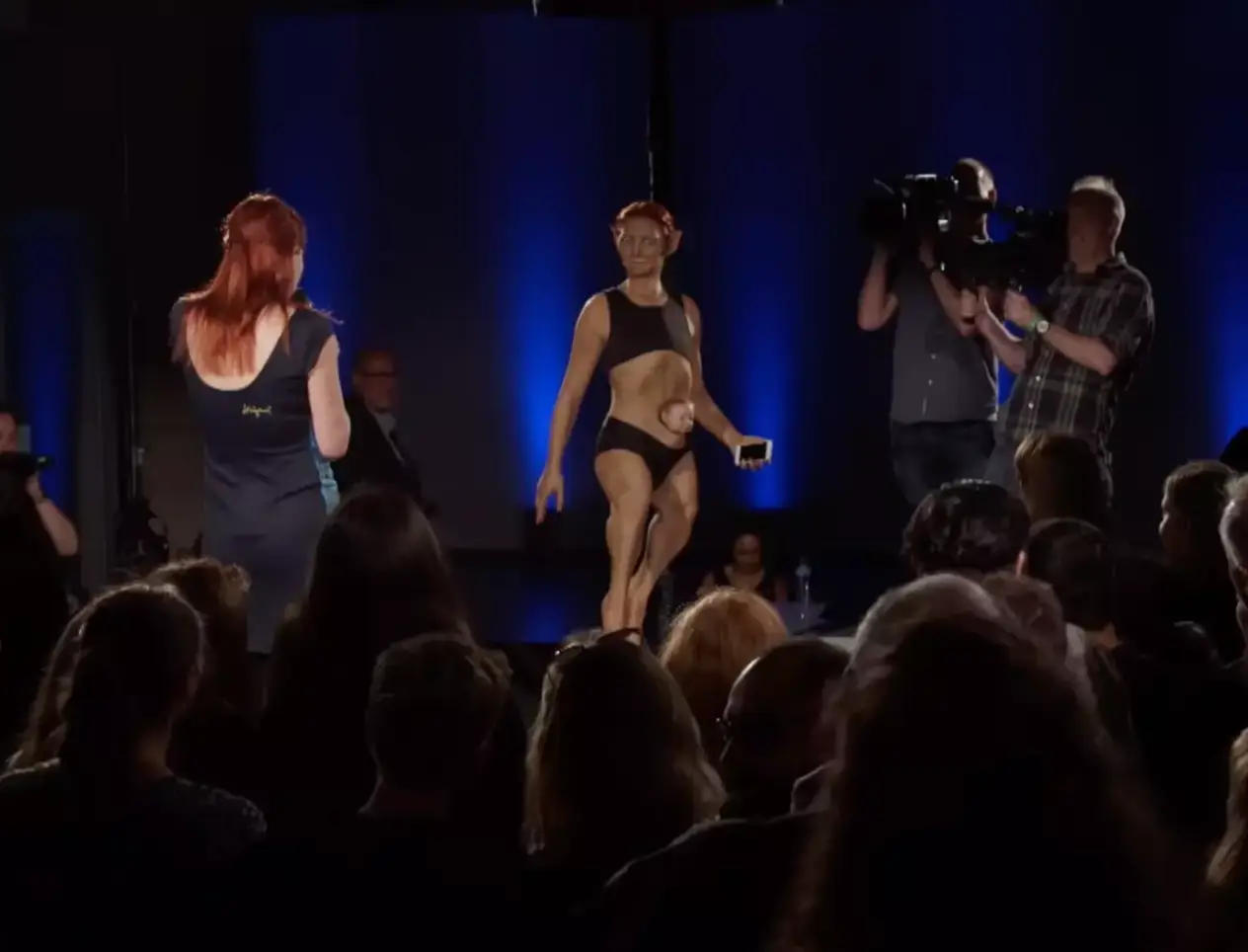 Alice Roberts unveils Alice 2.0 a mock up of the perfect body.