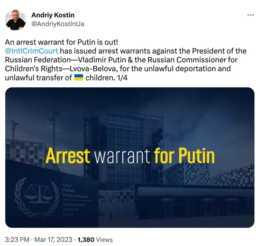 Ukraine's Prosecutor General praised the move.