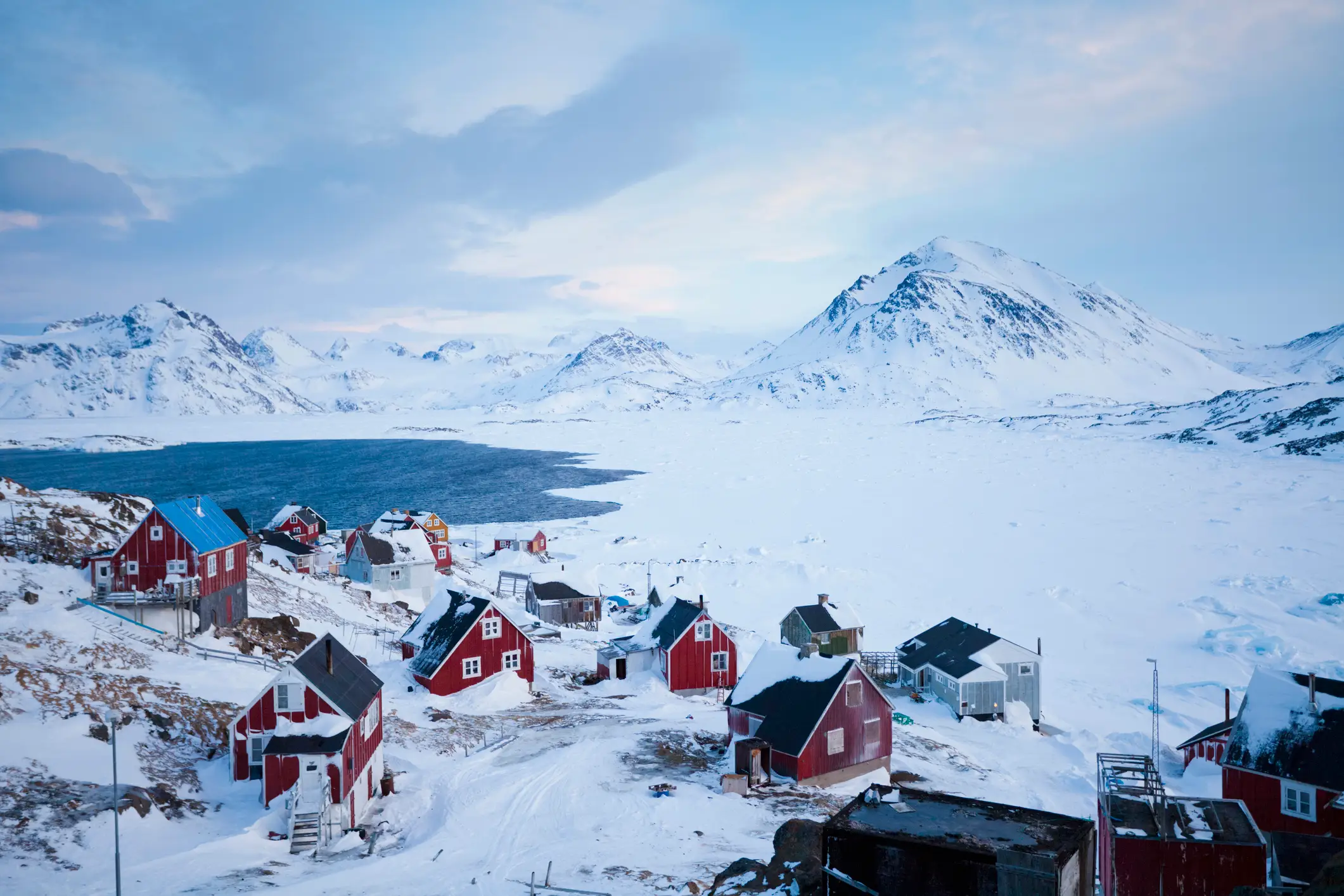 The population of Greenland is 0.019 percent of the USA's, with just 57000 residents (Getty Images)
