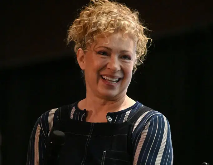 Alex Kingston continued performing despite a sudden onstage hemorrhage (Gerardo Mora/Getty Images)