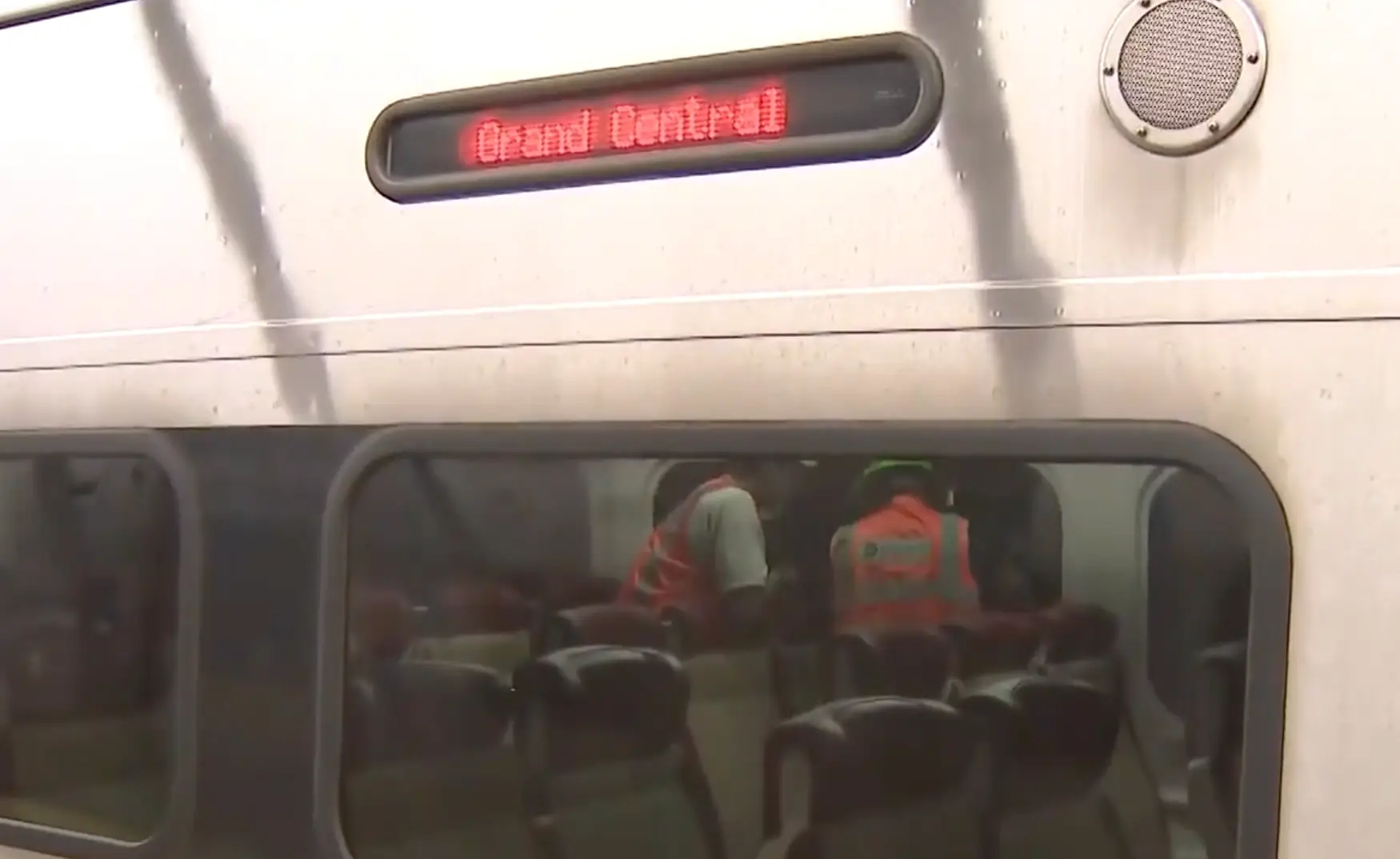 The Metro-North train was headed for Grand Central Terminal (CBS News)