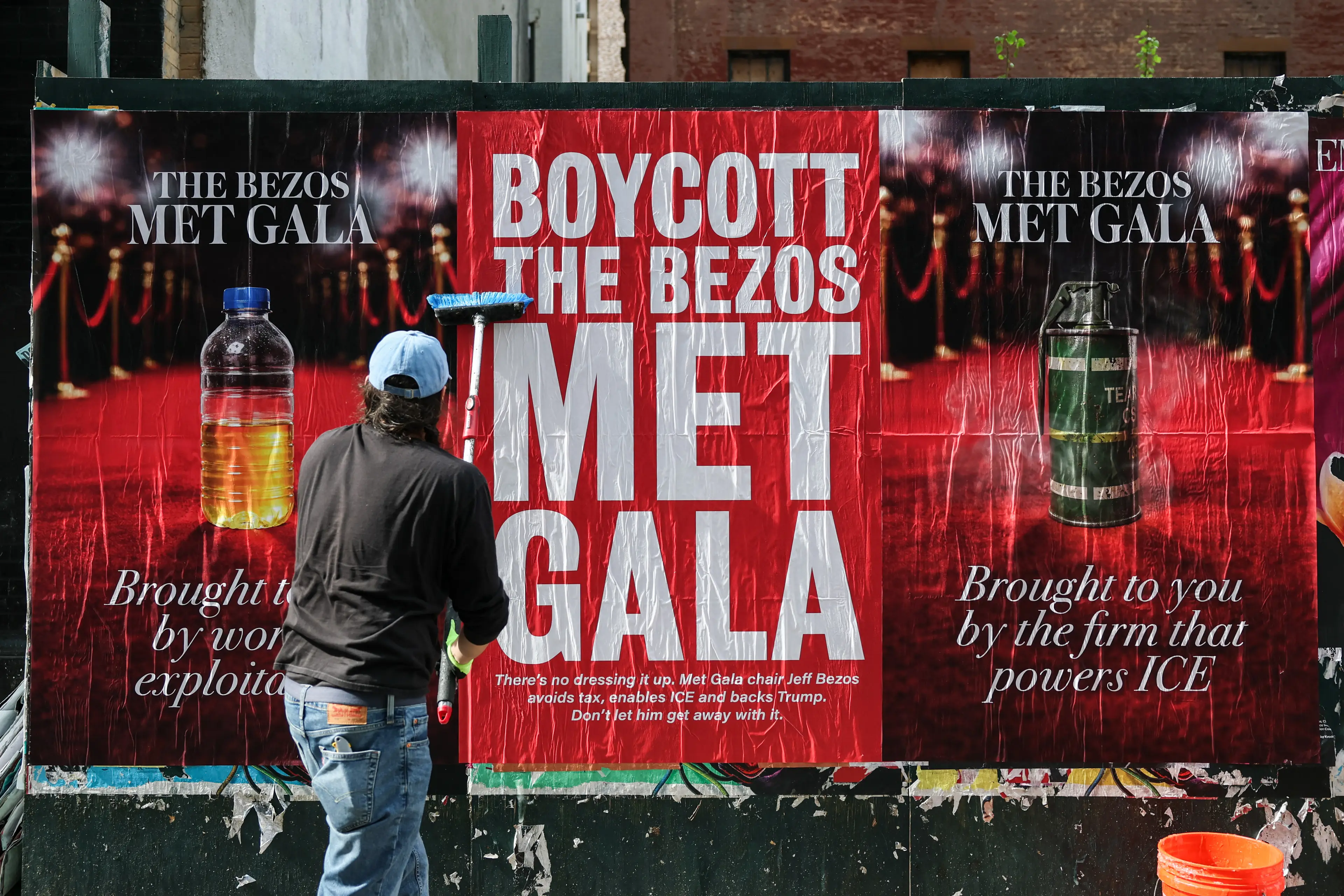 Protestors have demanded a boycott over the event due to Bezos' involvement (ANGELA WEISS / AFP via Getty Images)