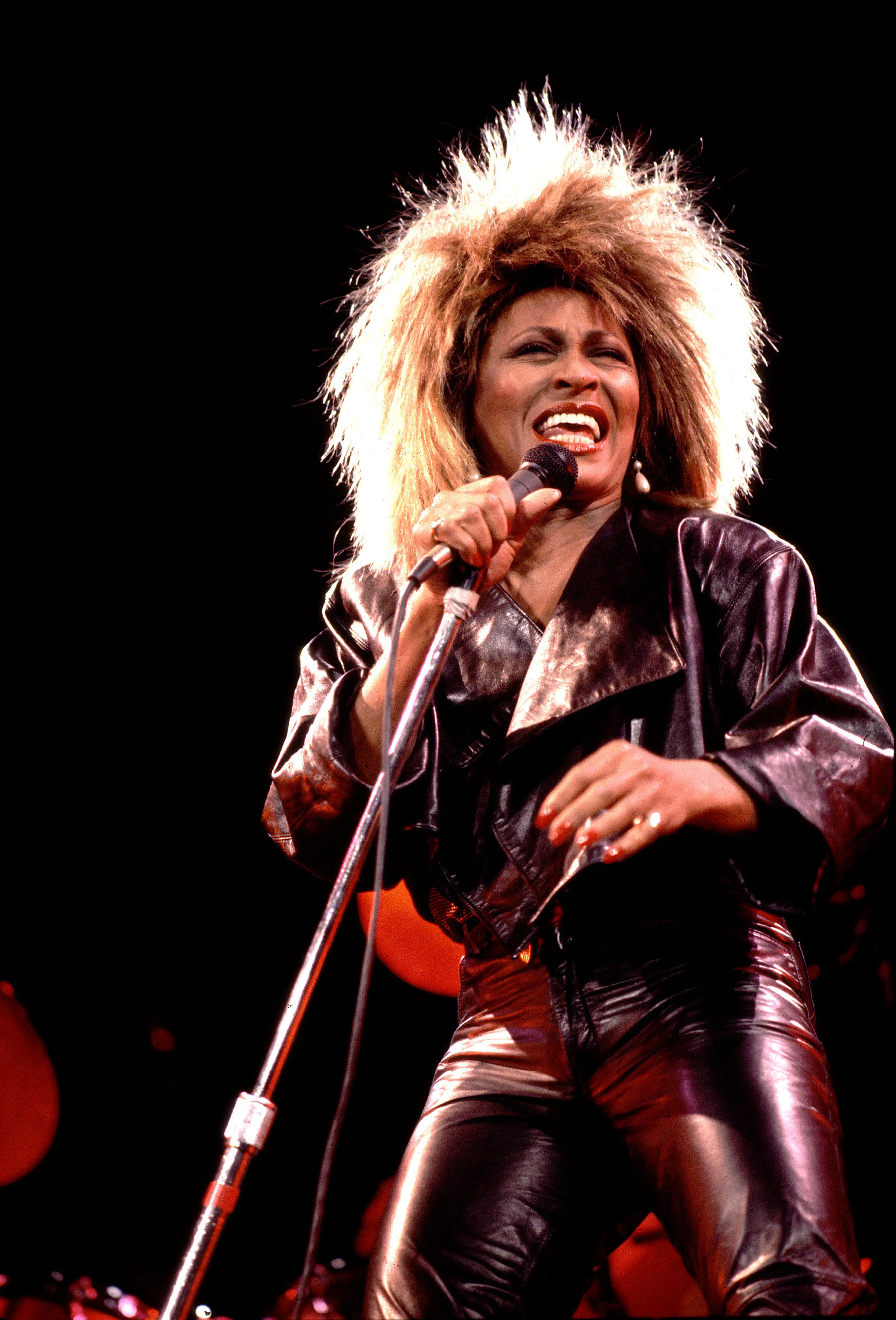 Tina Turner performing in Chicago in 1984 (Paul Natkin/Getty Images)