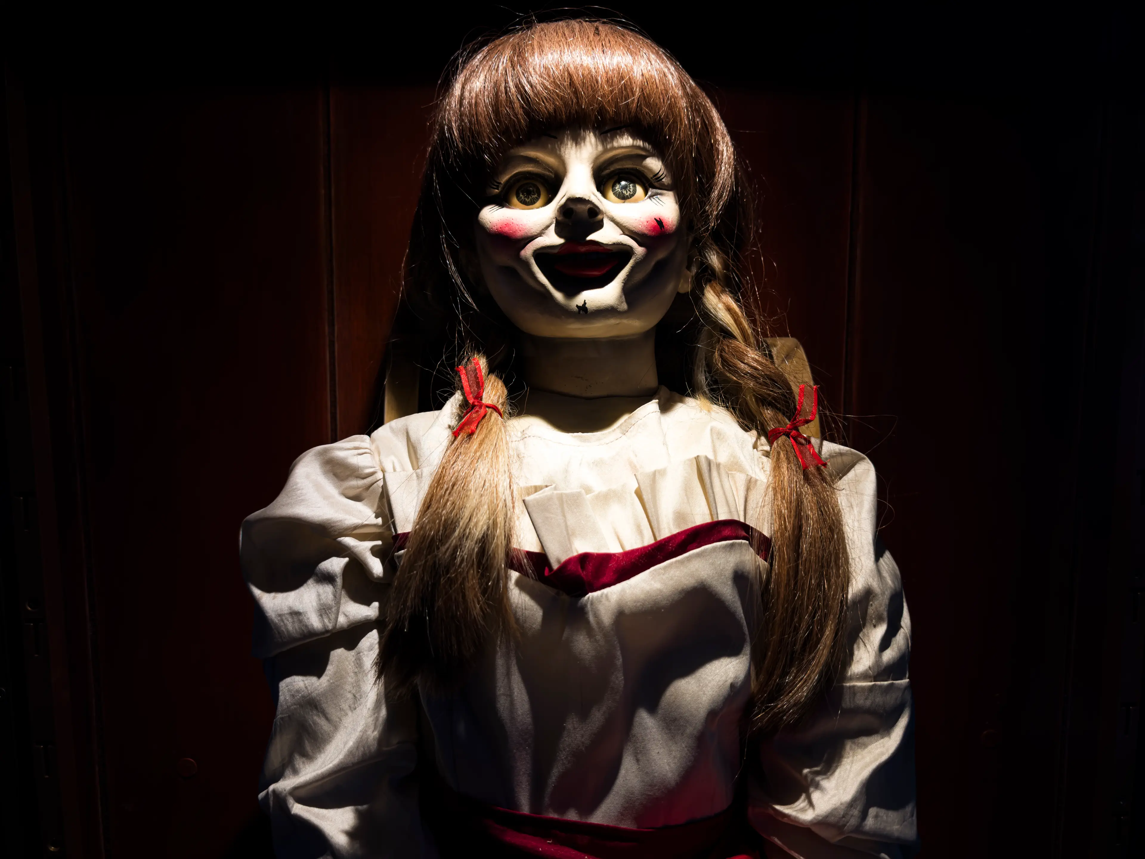 The real-life doll doesn't look as creepy as The Conjuring's version, but still has an eerie aura about it (David Benito/Getty Images)