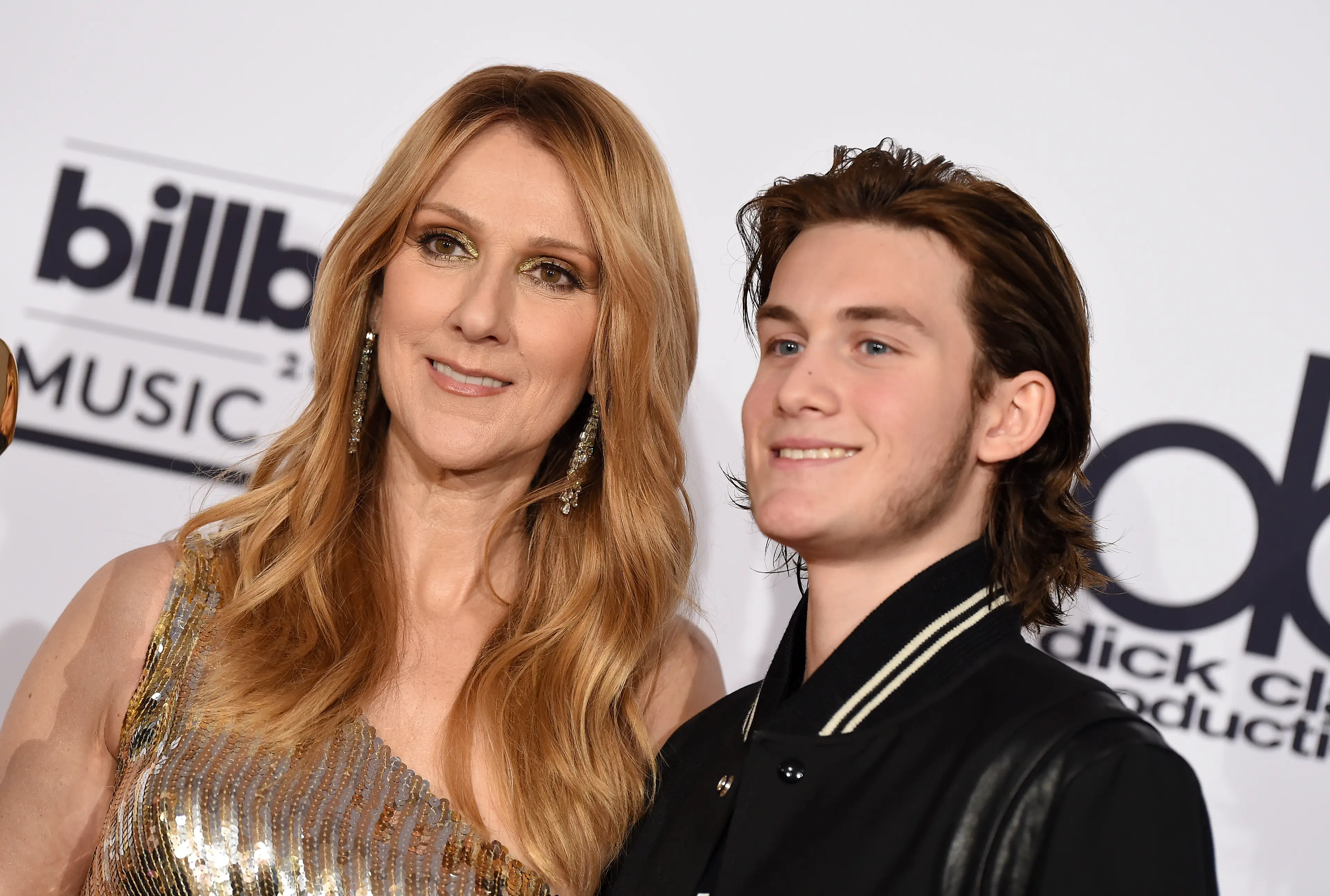 Celine Dion and her eldest child (Axelle/Bauer-Griffin/FilmMagic) 