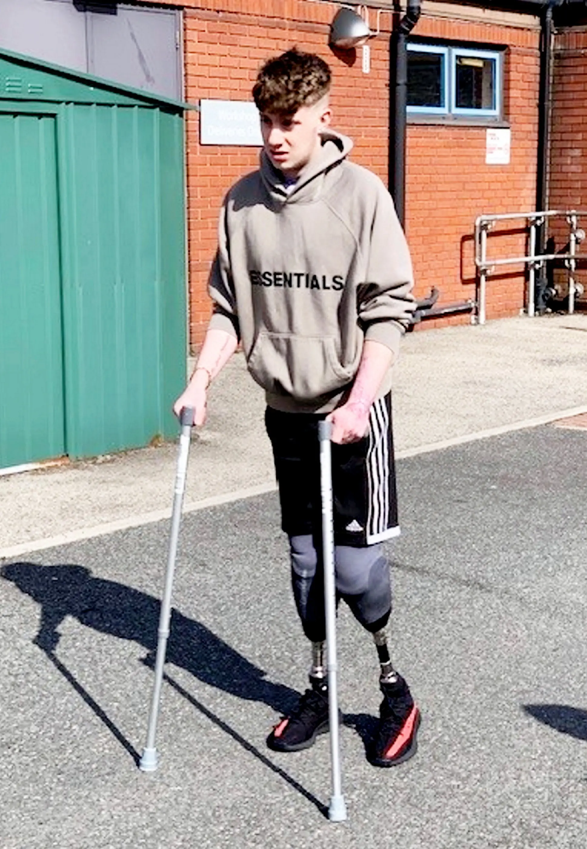 The young man has had to learn to drive again (SWNS)