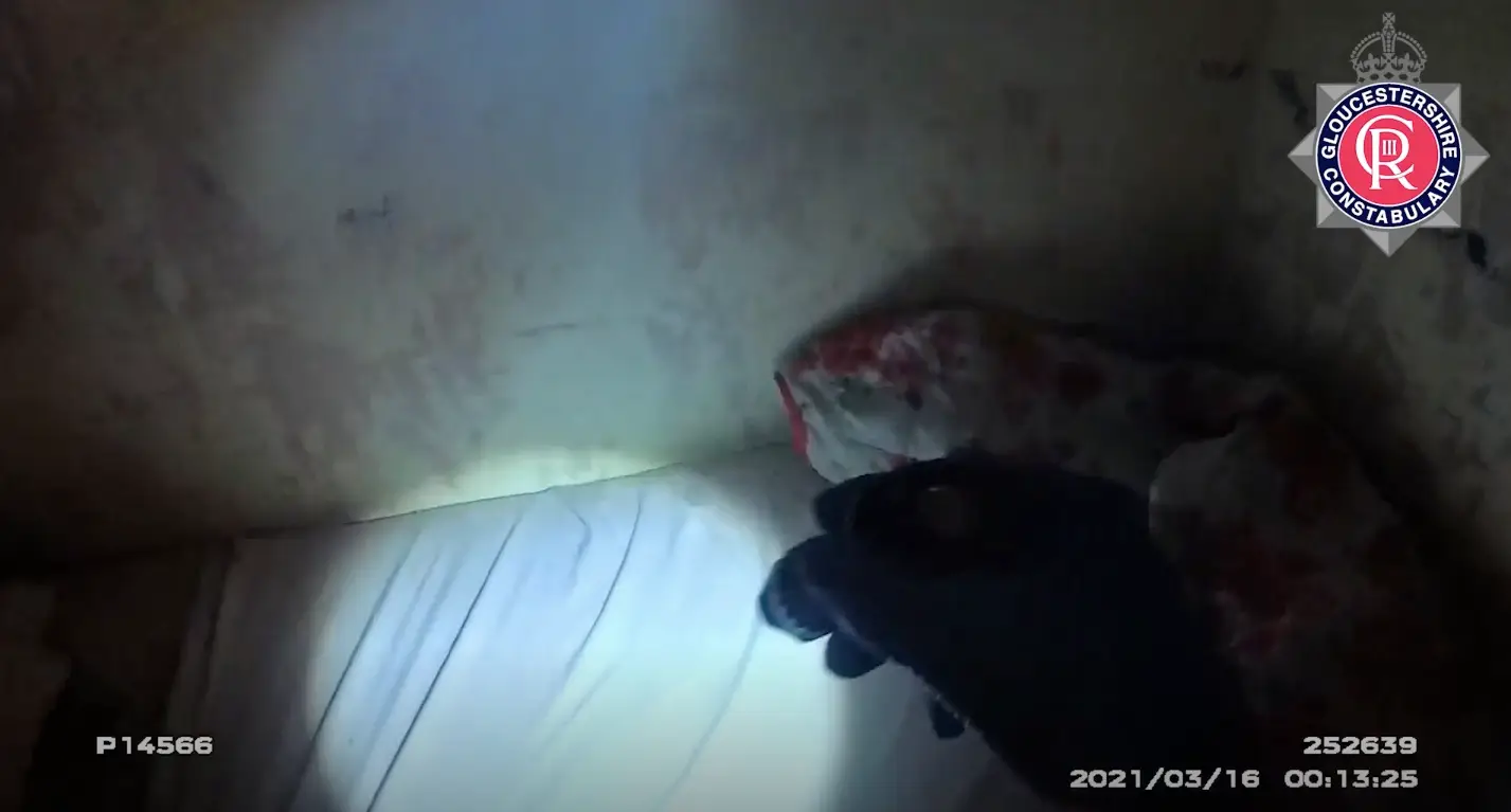 The victim was kept in squalid conditions (Gloucestershire Constabulary)