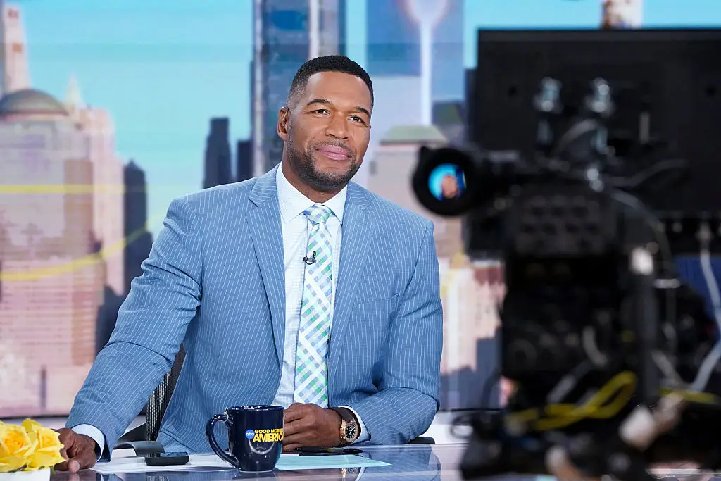 Michael Strahan explained why he didn't do what some viewers wanted him to when talking to Chris Johnson (Photo by Heidi Gutman/American Broadcasting Companies, Inc. via Getty Images)