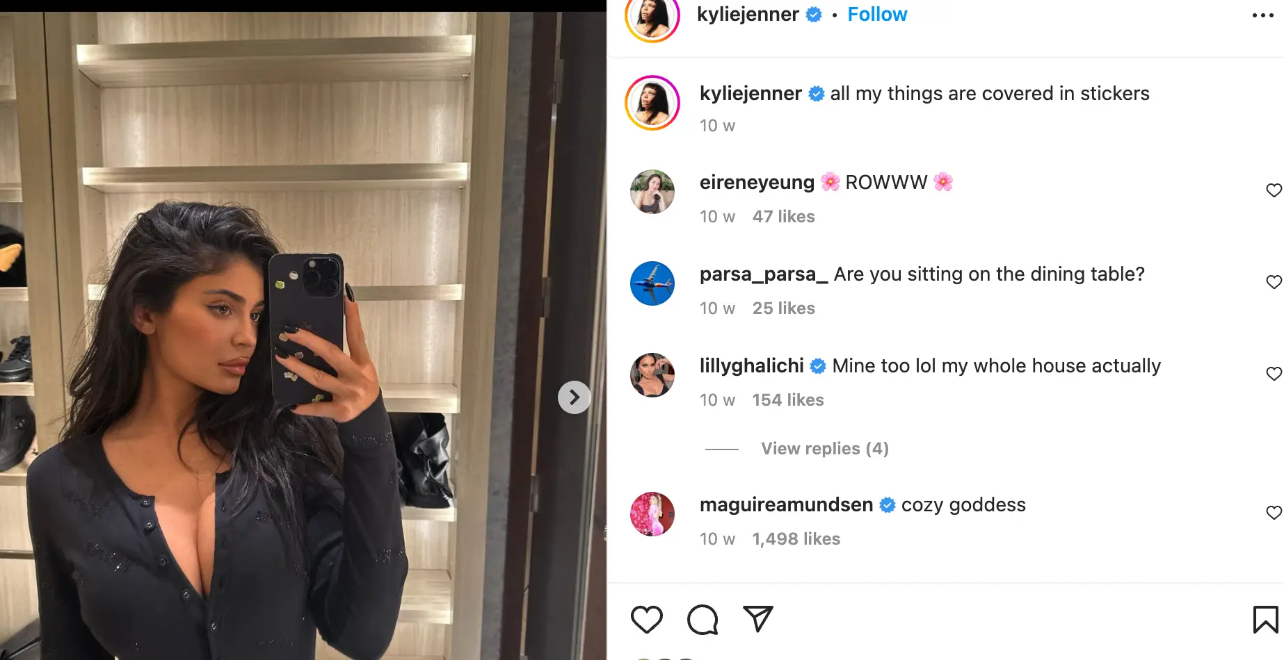 Jenner is the first of the Kardashians to feature in the list.