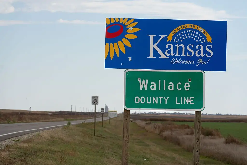 There is a road in Kansas which separates the two states. (Marli Miller/UCG/Universal Images Group via Getty Images)