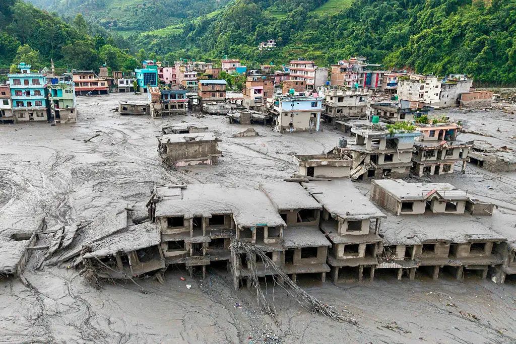The loss of life has yet to be fully confirmed (Photo by Prabin RANABHAT / AFP via Getty Images)